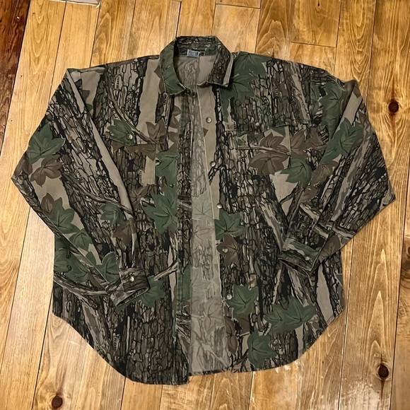 Camo Tops - vintage camo button up shirt